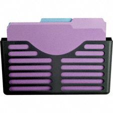 Wall File Black Plastic