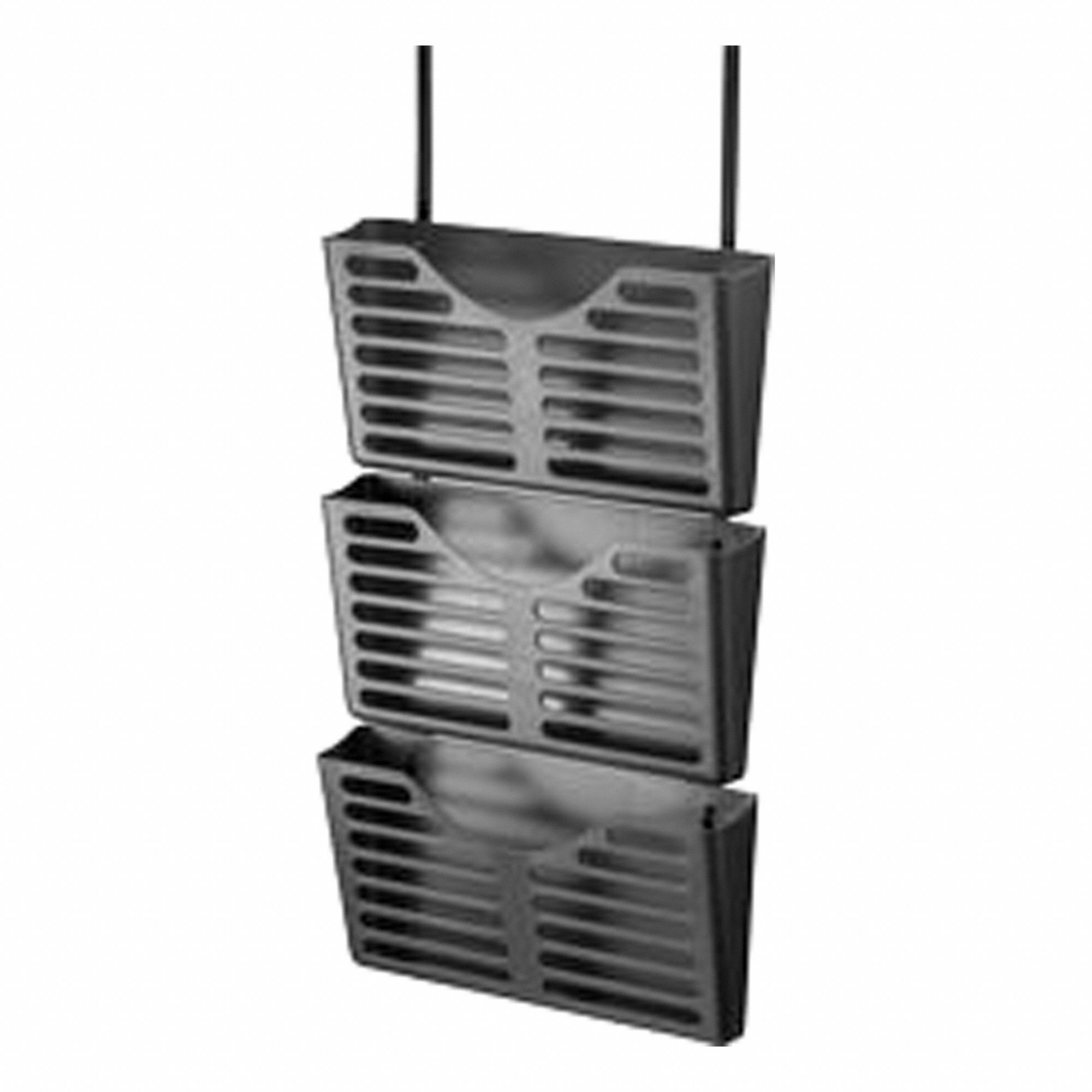 Wall File Black Plastic