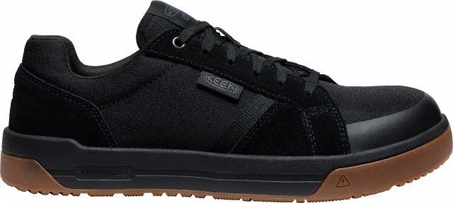 Athletic Shoe: Men's, Size 10 1/2, D, Black, Carbon Fiber Toe Cap, Removable Insole