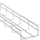 WIRE MESH CABLE TRAY, 6 IN W, 2 IN H, 10 FT L, 27 LB, STEEL, ZINC PLATED