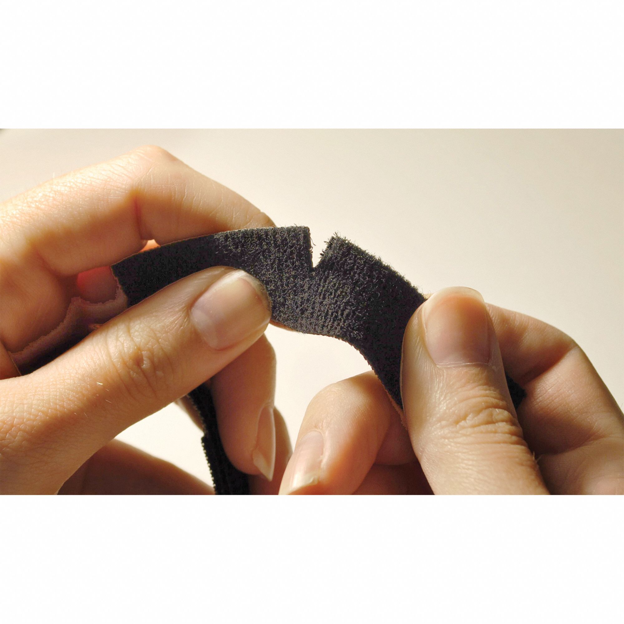 Perforated Hook-and-Loop Cable Tie Strips