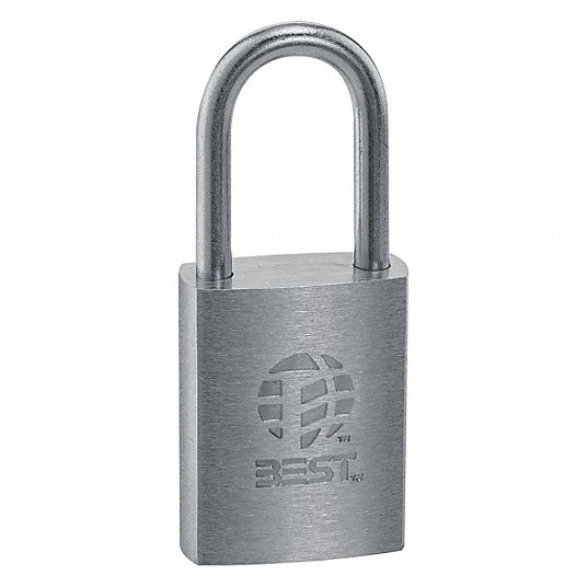 Padlock: 2 in Vertical Shackle Clearance, 7/8 in Horizontal Shackle Clearance, 1/4 in Shackle Dia