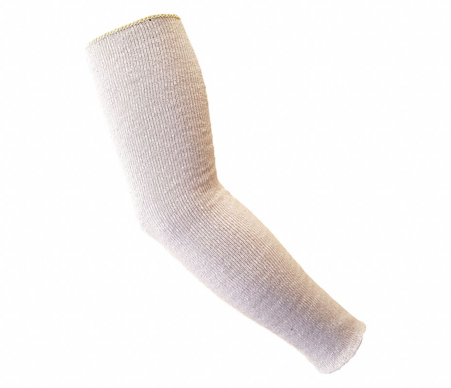 Manga de Protección de Algodón/Poliéster , 18" de Longitud , Color Natural  , EA 1