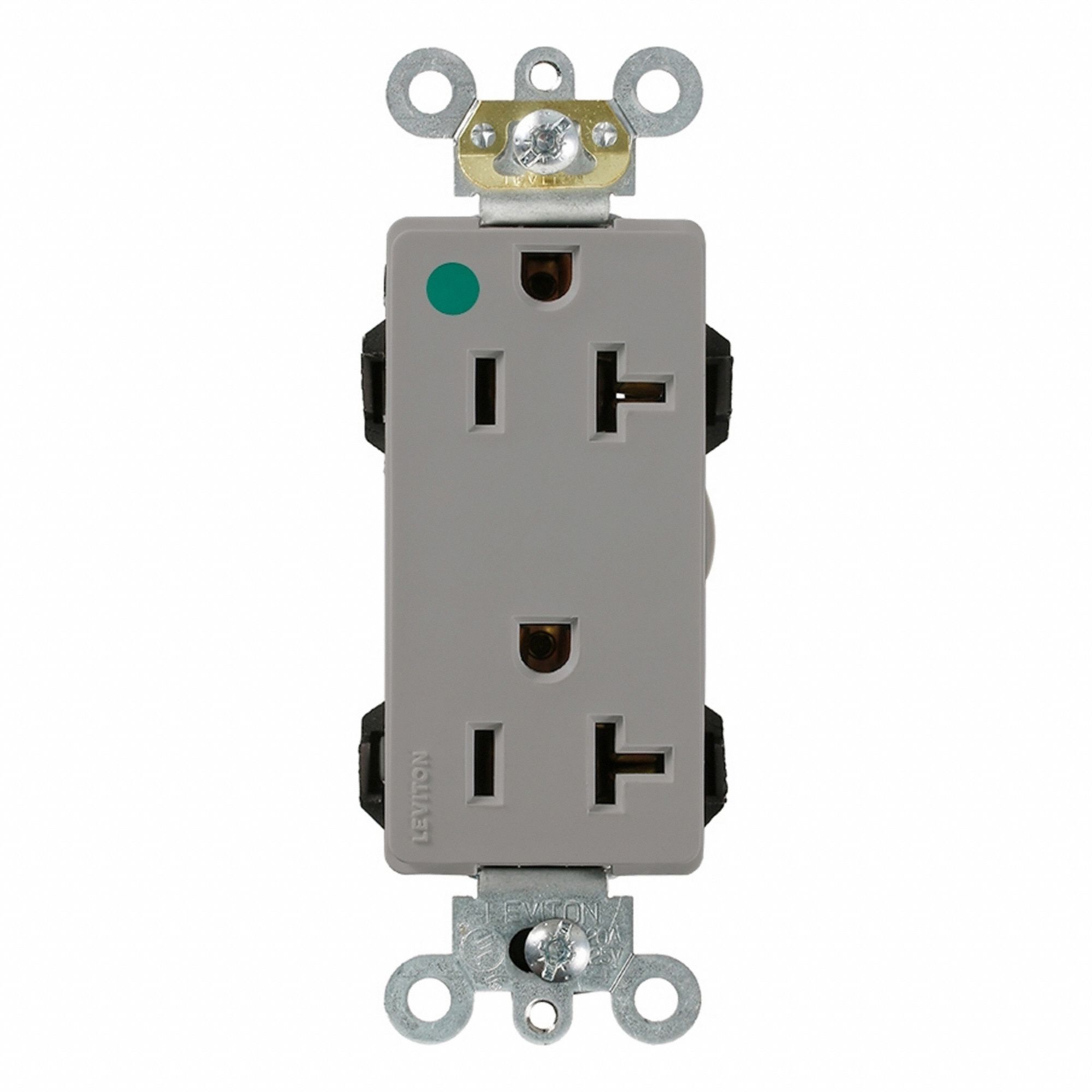 Lev-Lok DPl Dup 20A 125V HG Self-Gr Gry