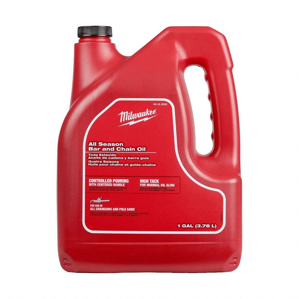 Bar and Chain Oil: Bottle, 1 gal, Conventional Base