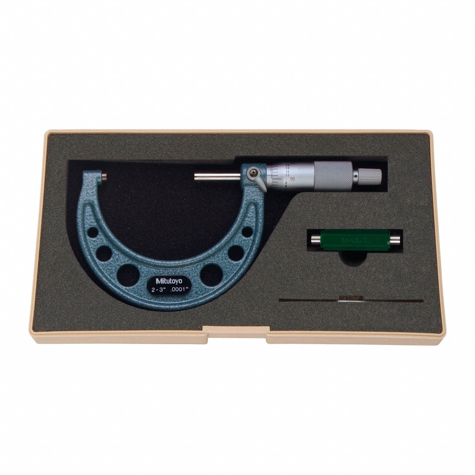 Calibrated Mechanical Micrometer: 2 in to 3 in, Inch, +/-0.001 in Accuracy