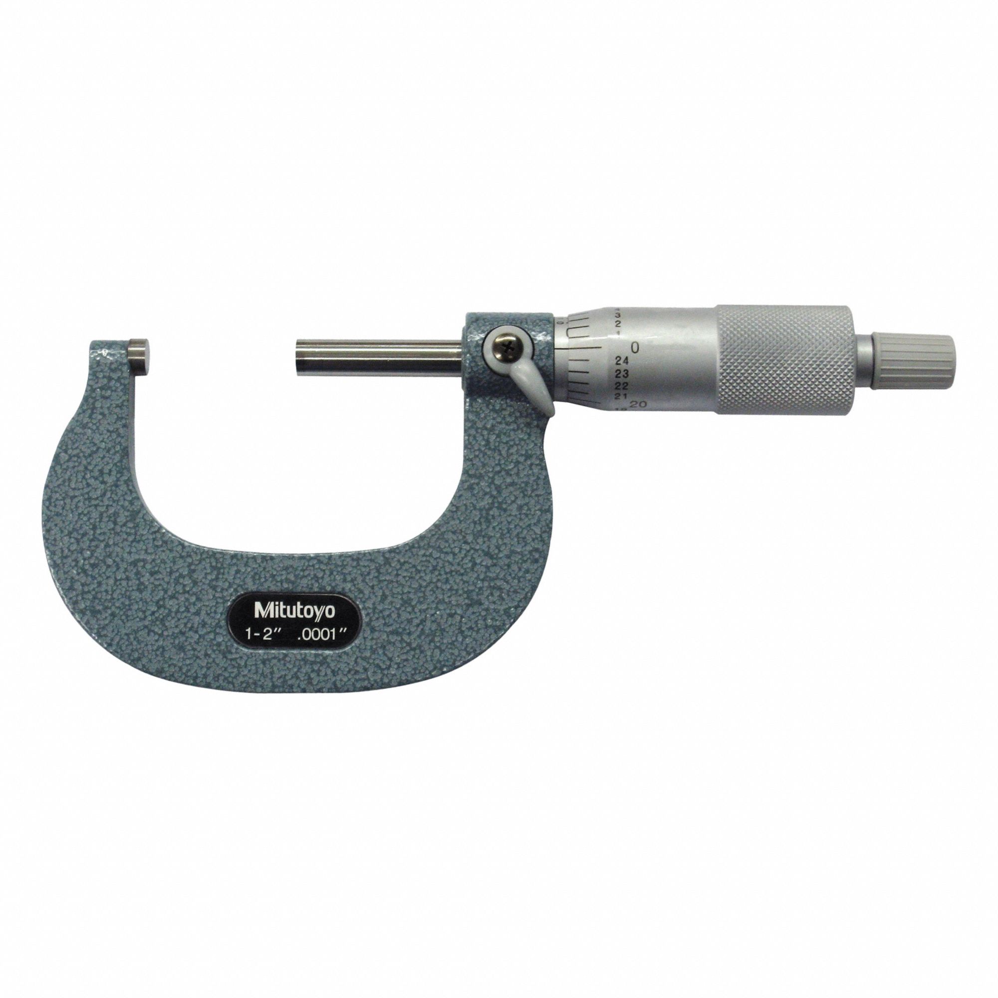 Calibrated Mechanical Micrometer: 1 in to 2 in, Inch, +/-0.001 in Accuracy