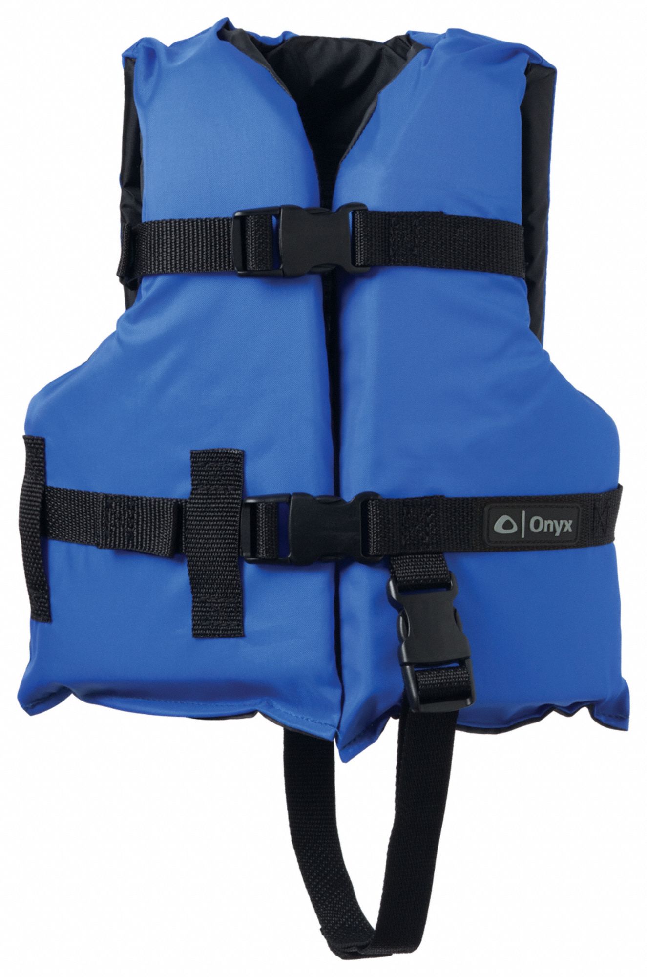 Life Jacket: Foam, Nylon, 15 1/2 lb Buoyancy, Belt/Buckle, Child, Blue