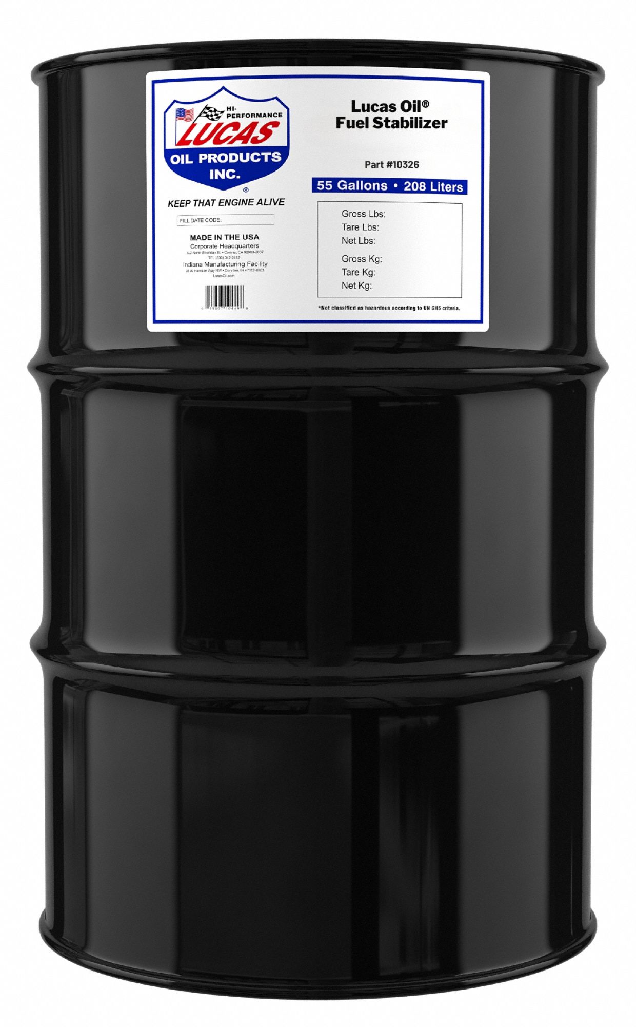Additive: 2-Cycle/4-Cycle, Gasoline Engines, Fuel Stabilizer, 55 gal Container Size