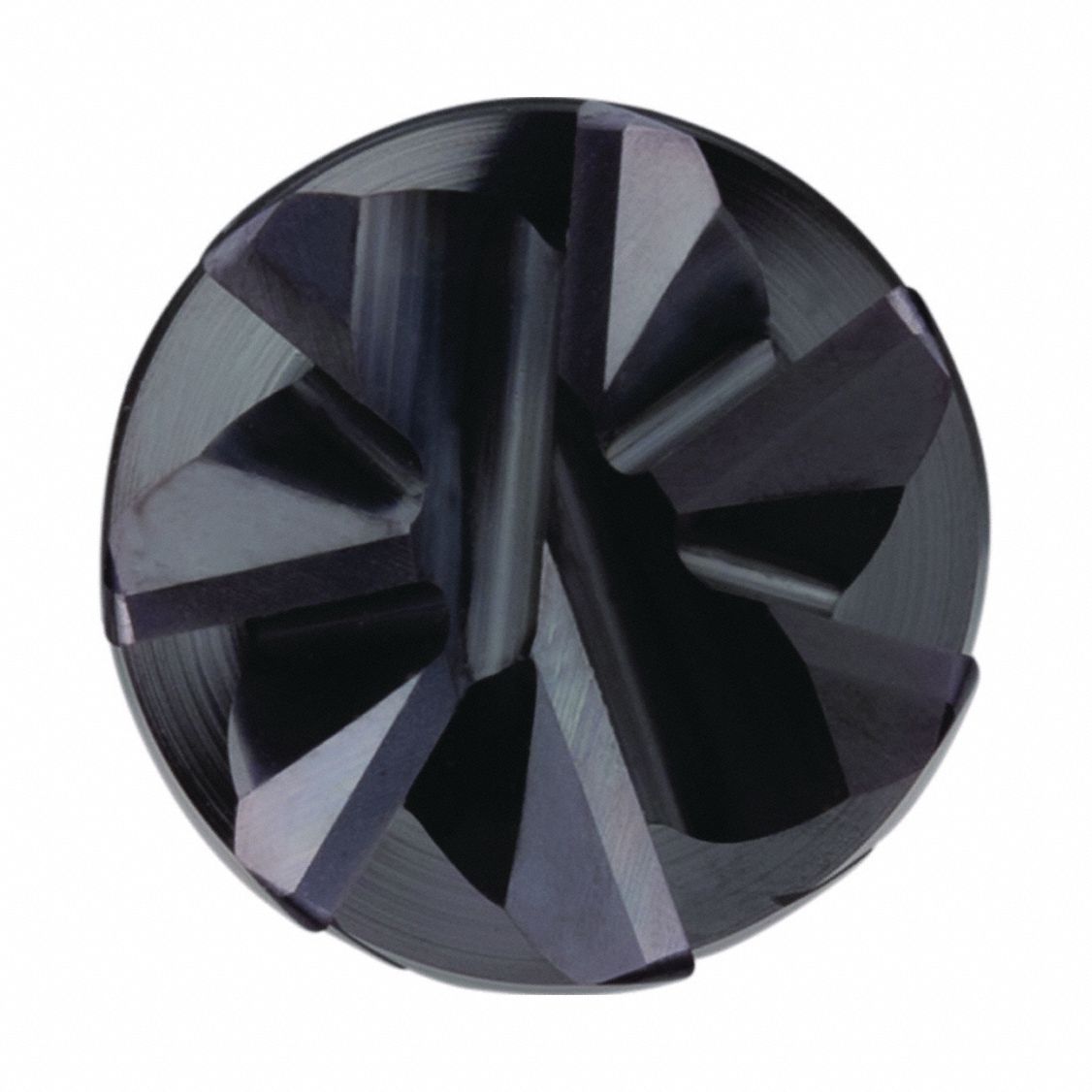 WIDIA HANITA: Carbide, AlTiN Coated, 7 Flute, 1/2" Mill Dia, 1-1/4" LOC, 0.03" Rad, 3-1/2" OAL