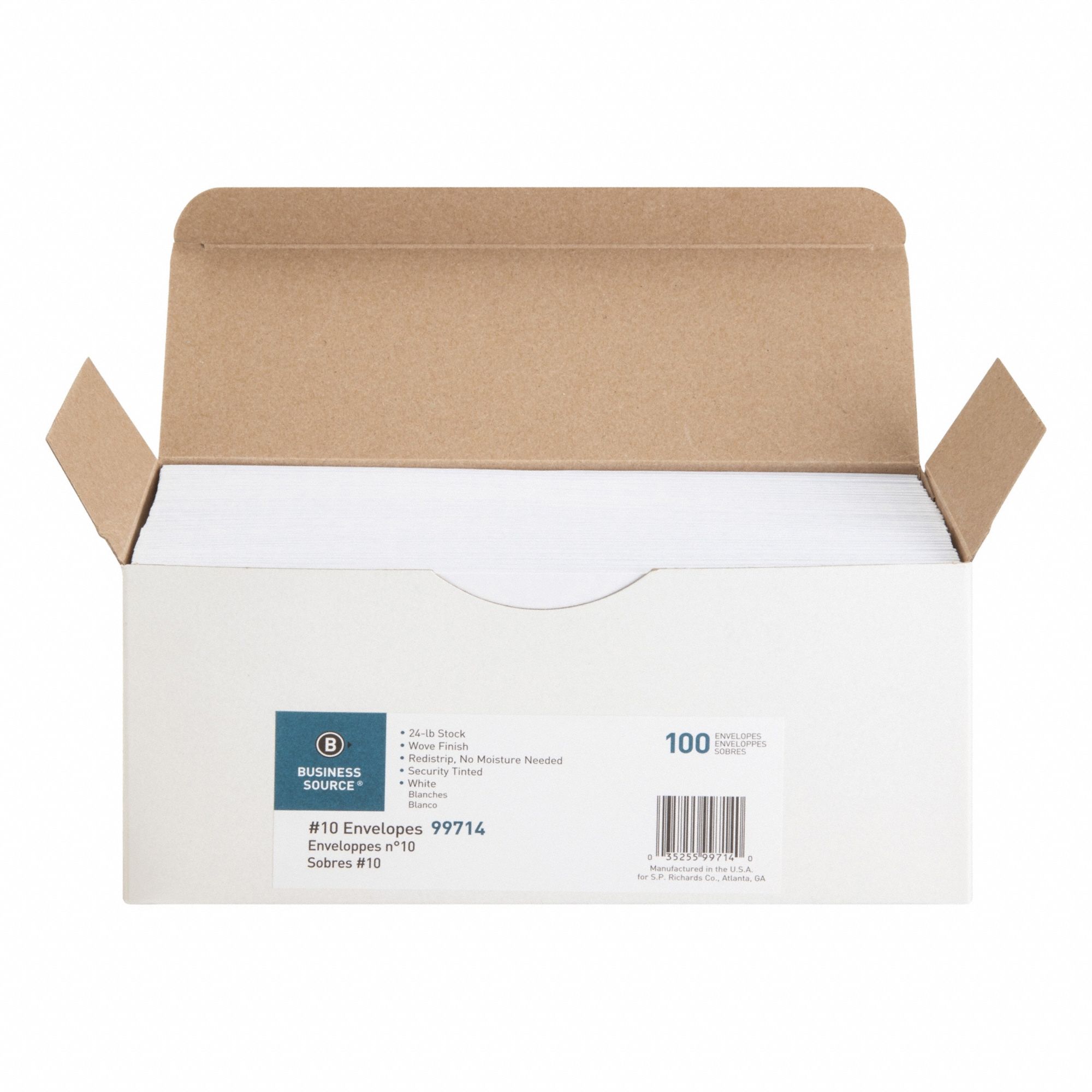 Business Envelope, White, Paper, PK100