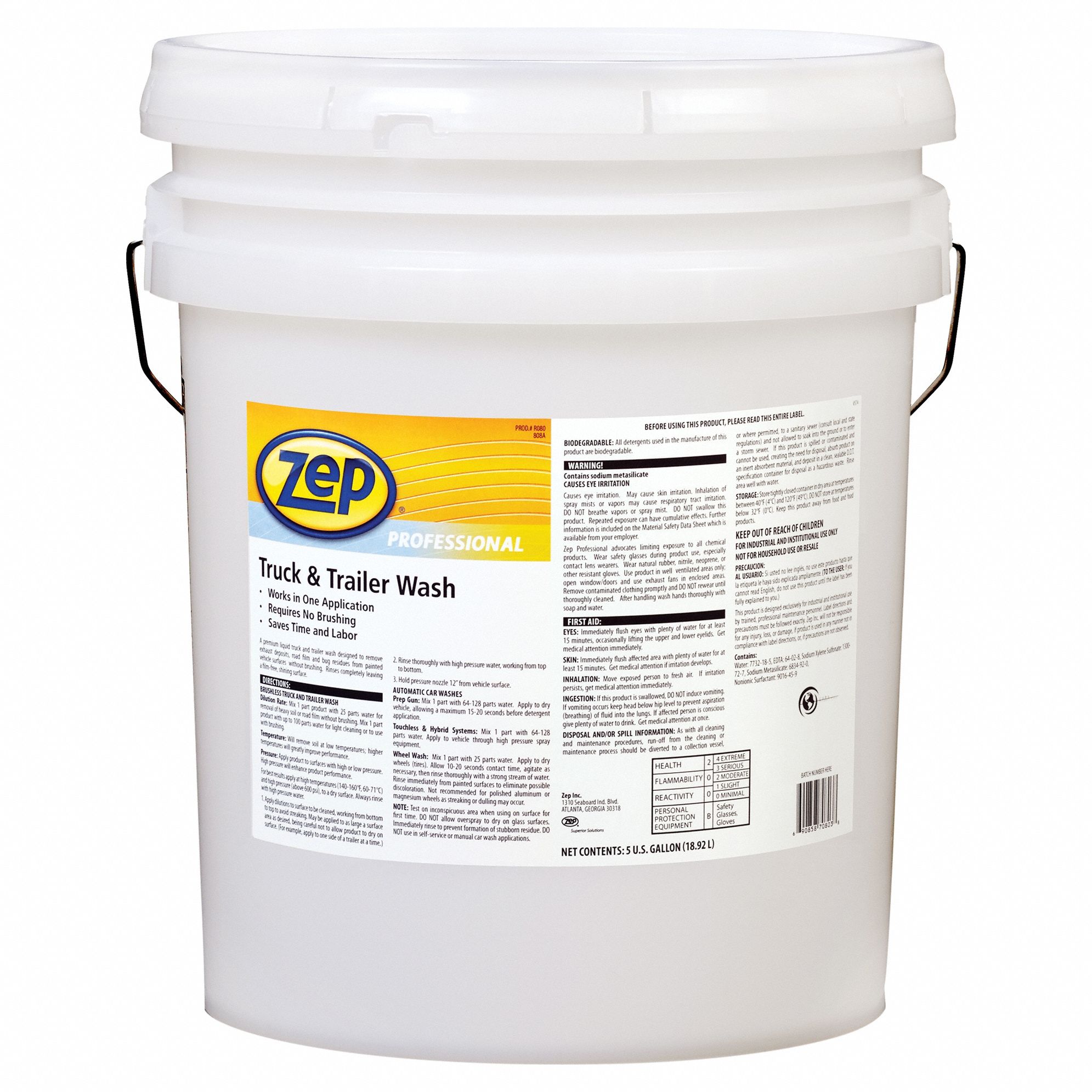 Truck And Trailer Wash Concentrate: Truck & Trailer Wash, 5 gal, Pail