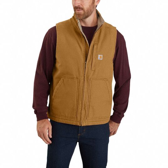 CARHARTT, L, 40 1/2 in Max Chest Size, Mock-Neck Vest - 804AA0|104277 ...