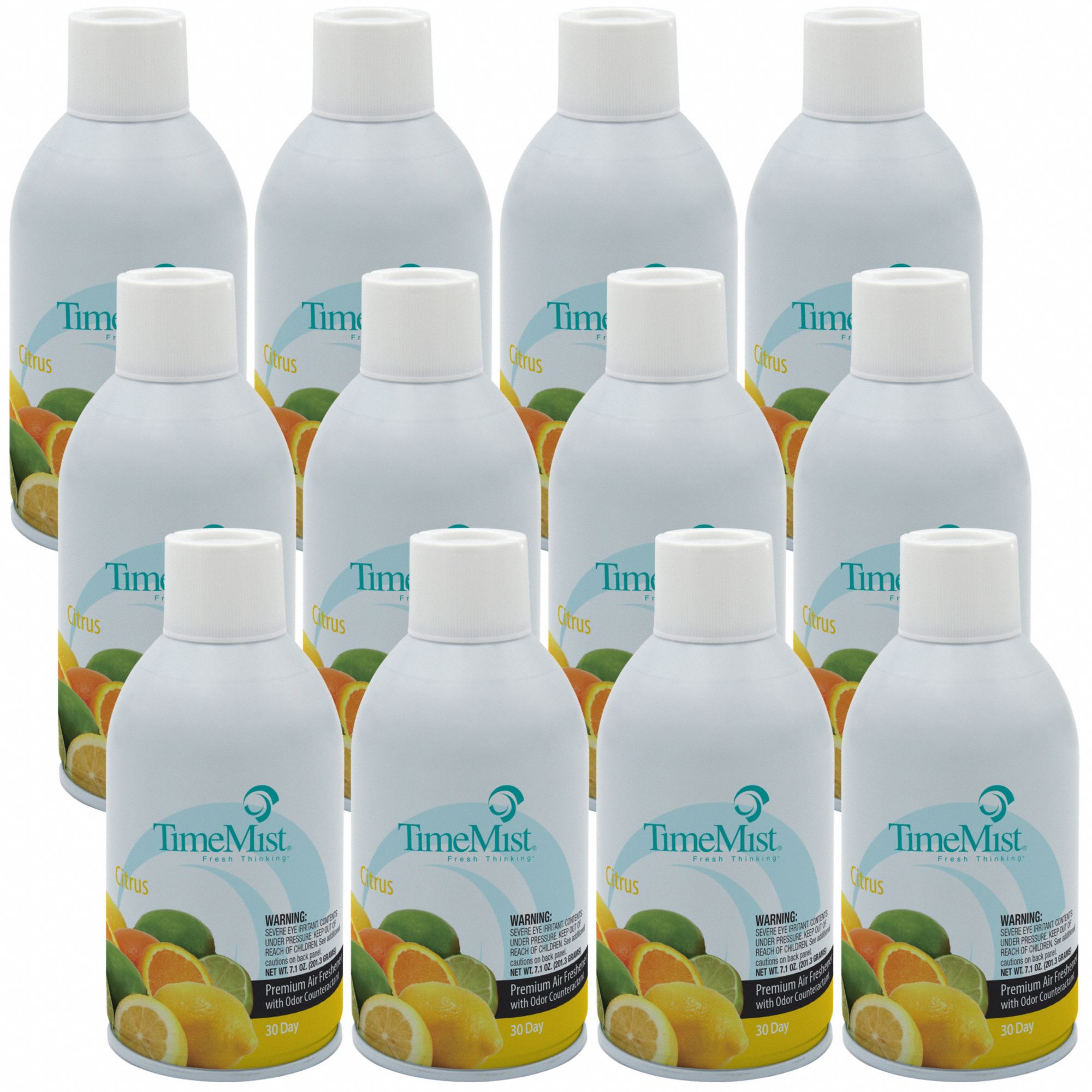 METERED AIR FRESHENER REFILL, TIMEMIST, 6.6 OZ CONTAINER SIZE, 30 DAY REFILL LIFE, 12 PK