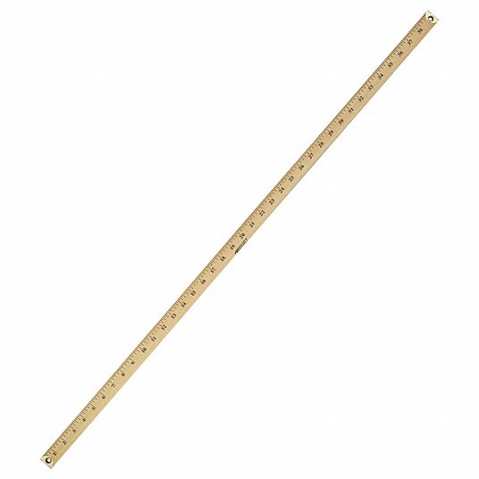 Westcott Meter Stick Ruler with Brass Ends, Clear
