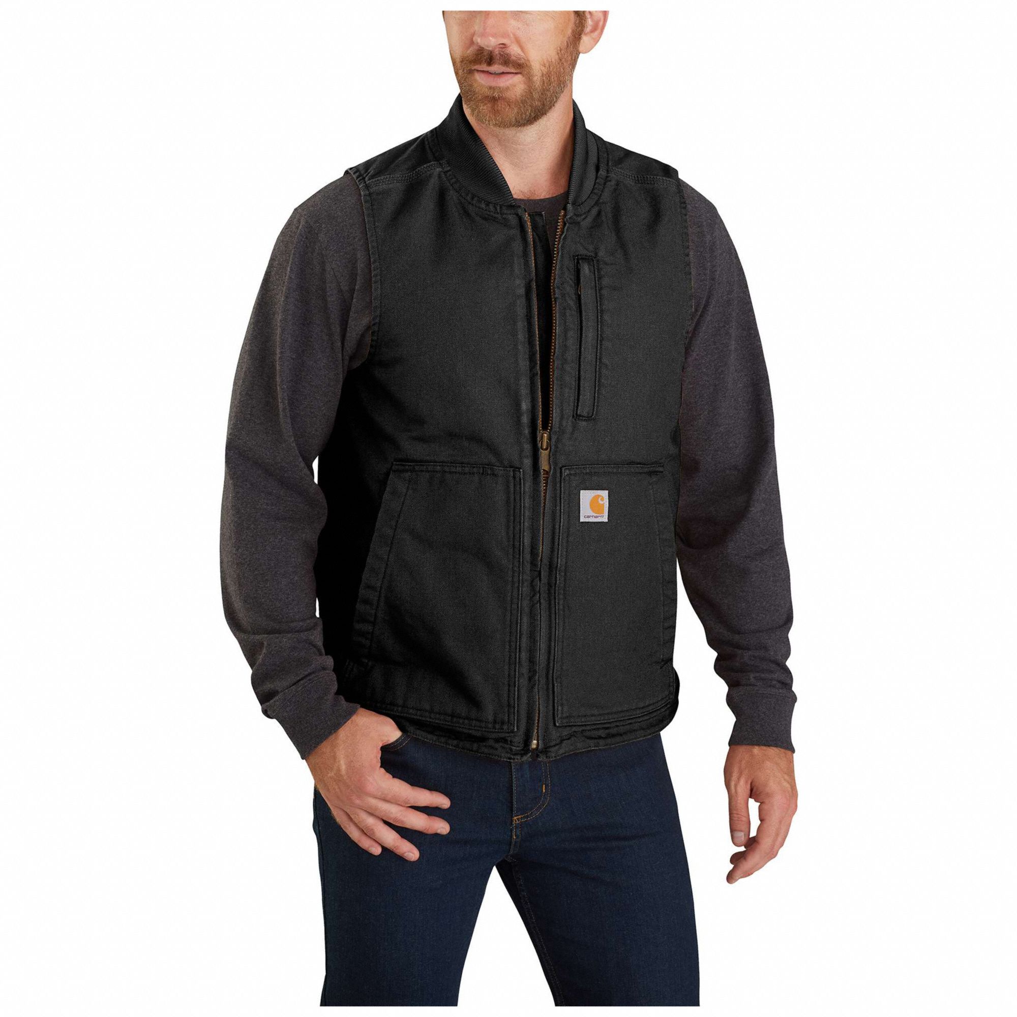 CARHARTT Cold Weather Vest S, 36 in Max Chest Size, Insulated for Cold