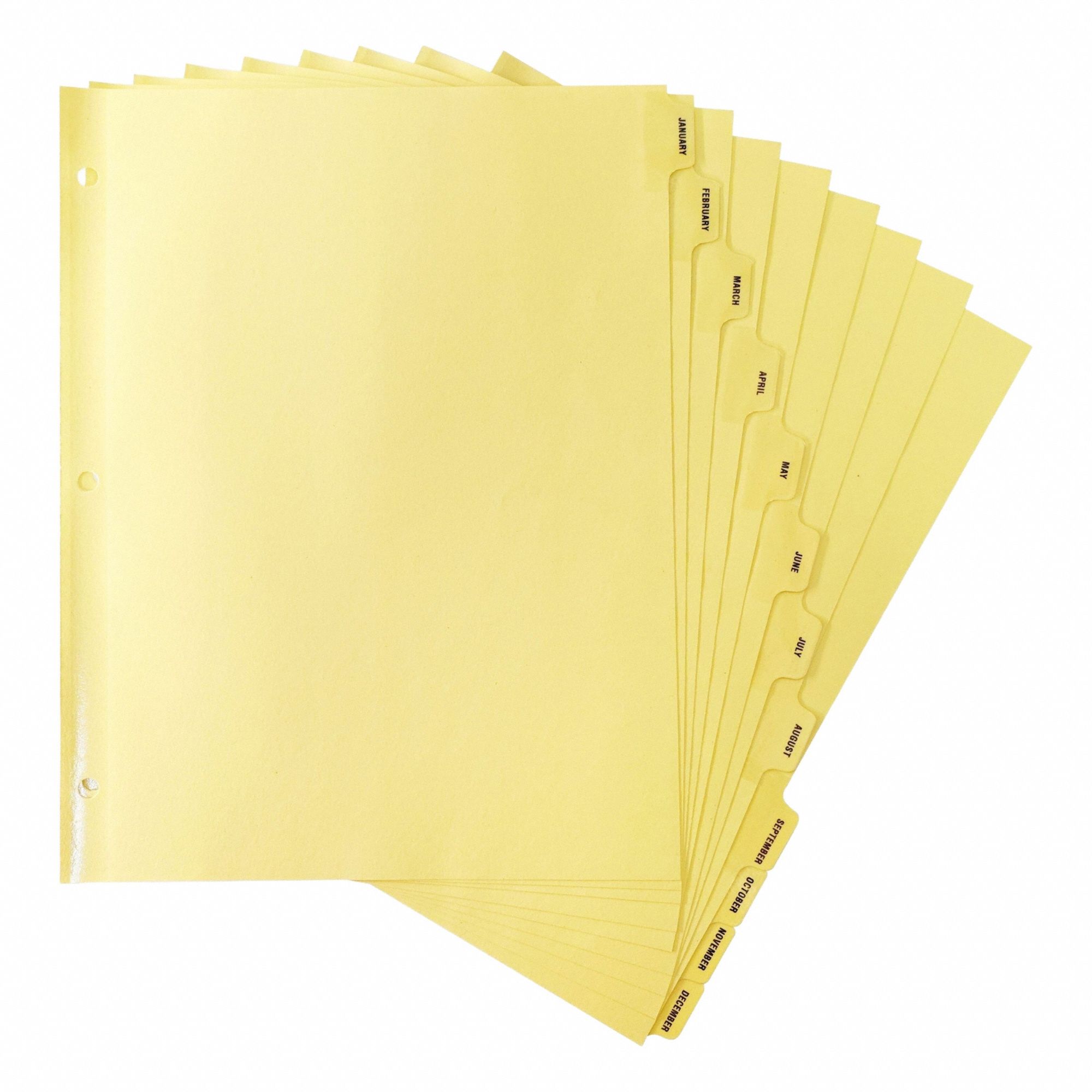 Index Tabs Plastic Paper Yellow PK10