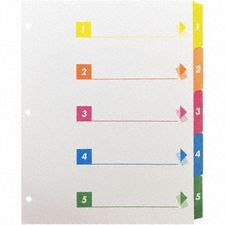 Index Tab Polyethylene Multicolor PK24