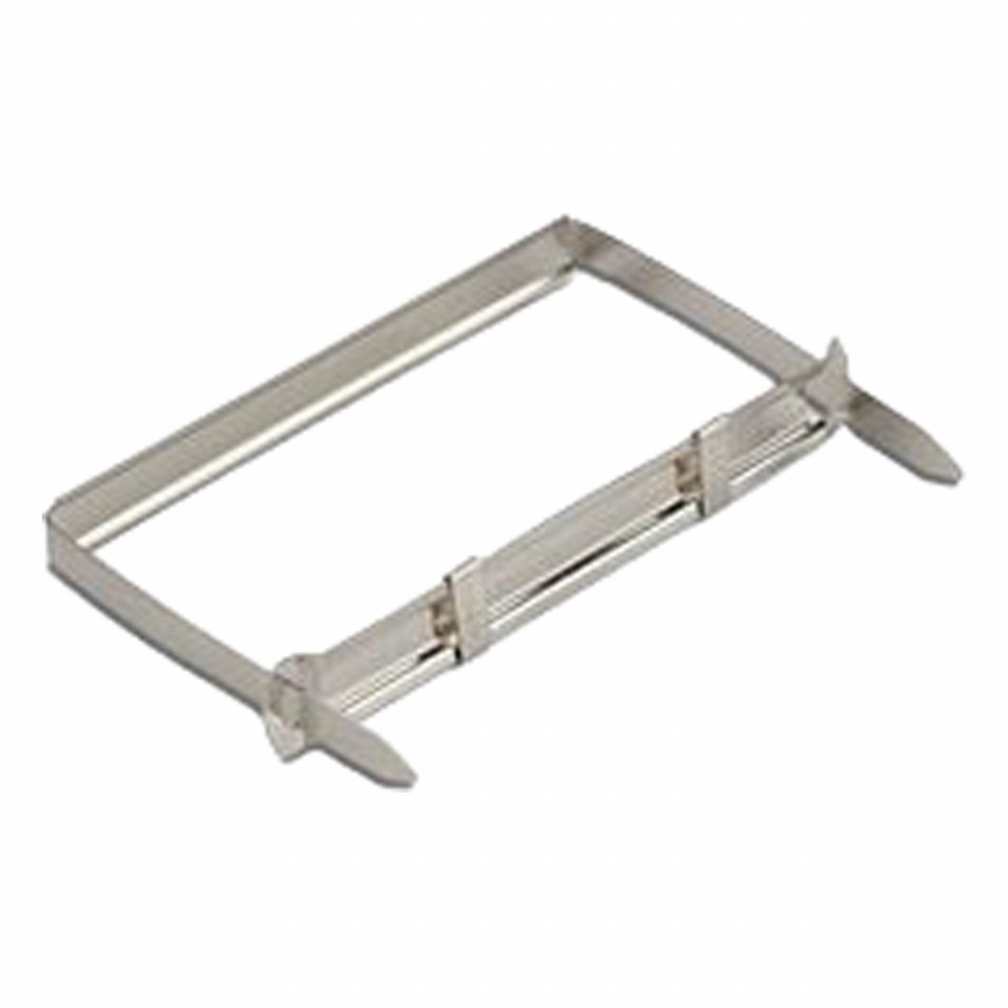 Prong Fastener: Prong Base/Compressor, 2 in Fastener Capacity, Steel, 50 PK