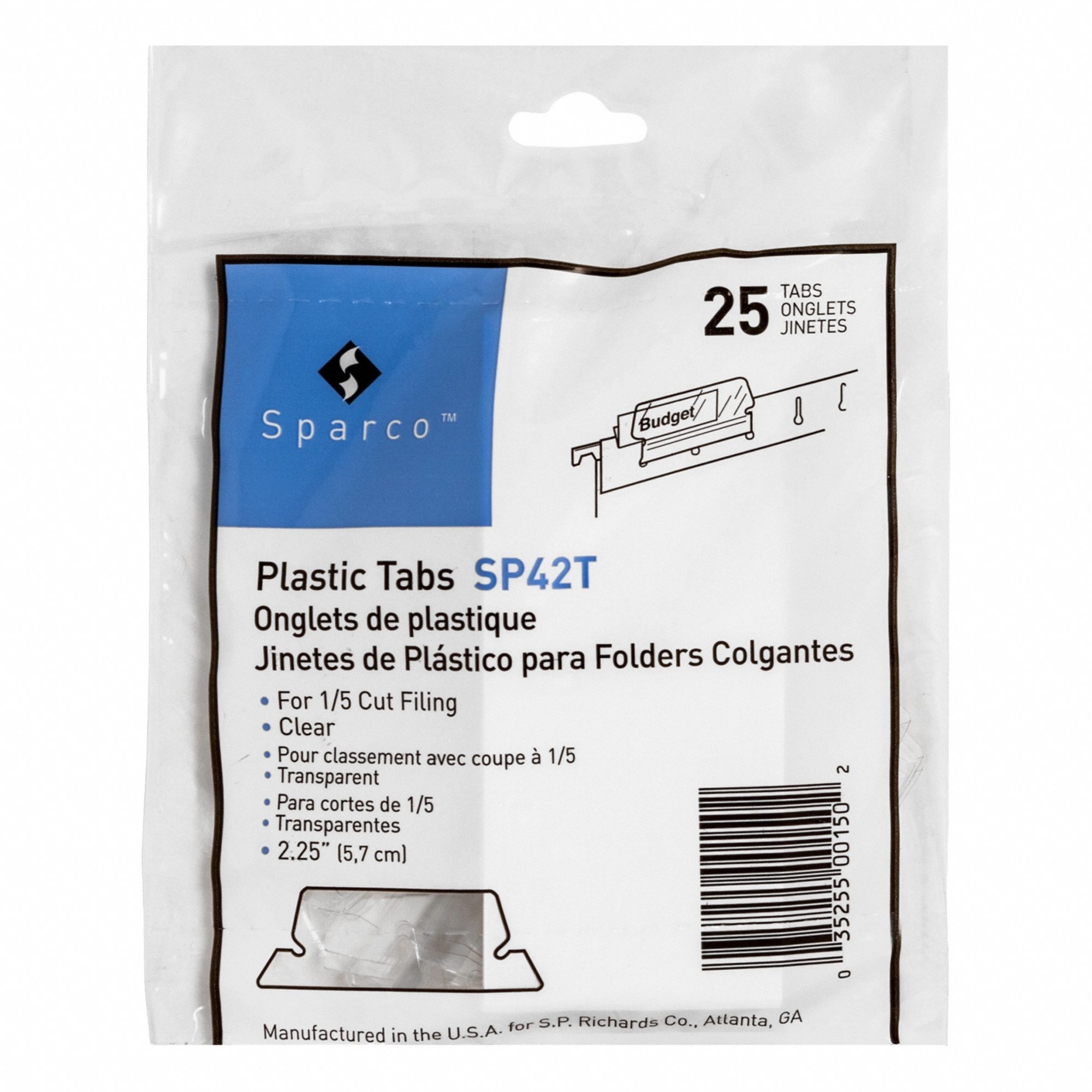 Index Tabs Plastic Clear PK25
