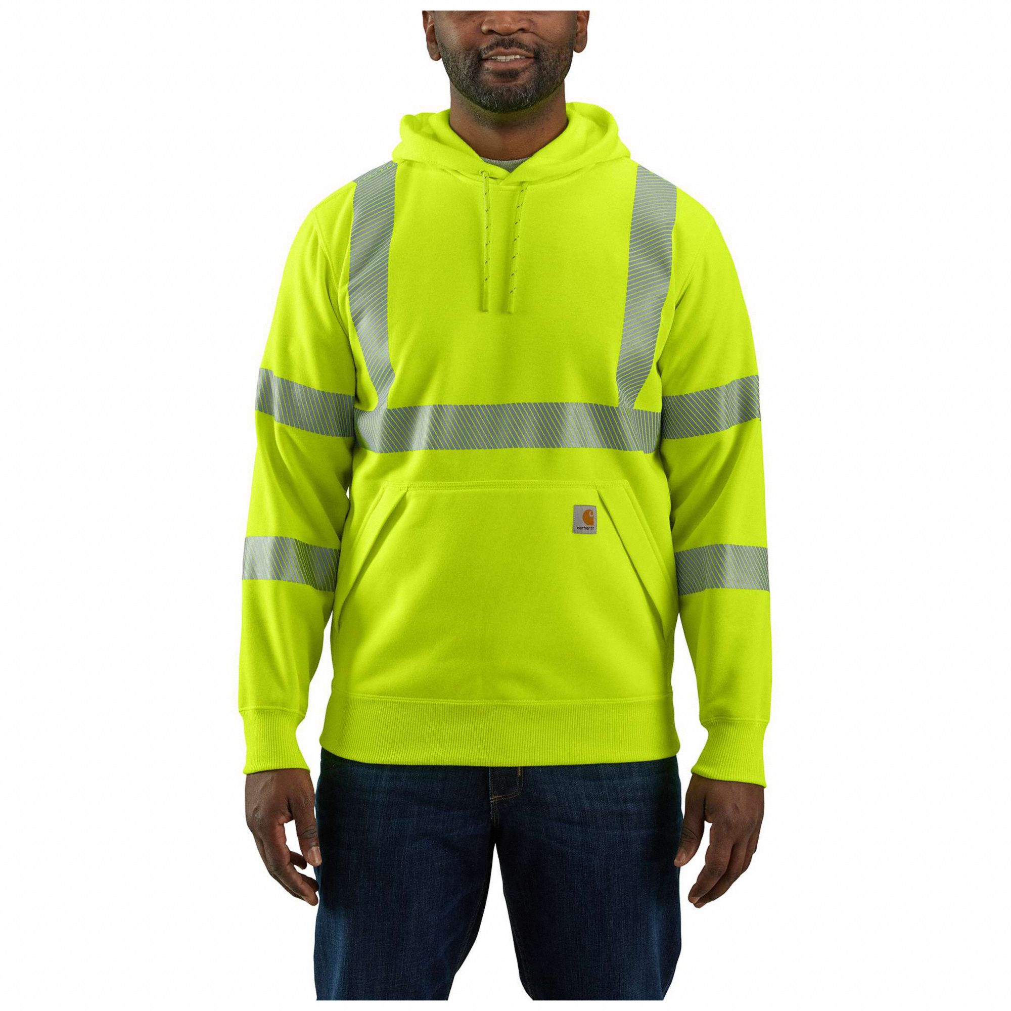 CARHARTT, ANSI Class 3, Horizontal, High Visibility Hooded