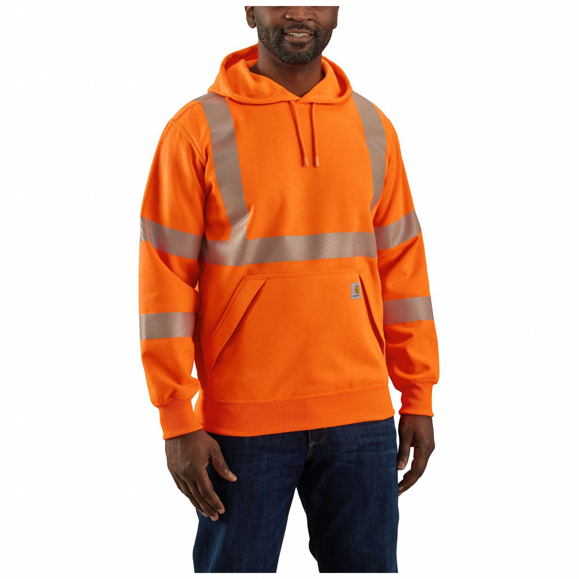 High Visibility Hooded Sweatshirt, 2XL