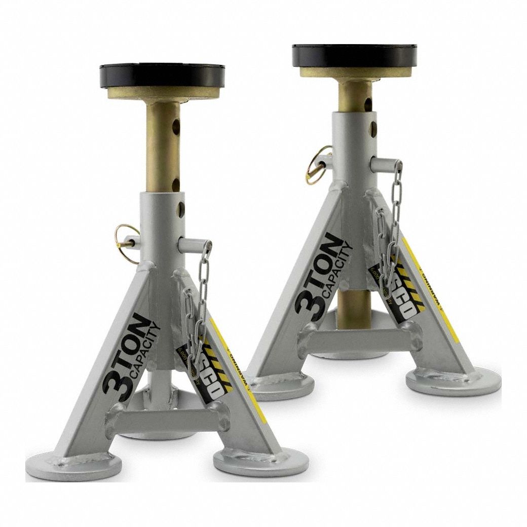 ESCO/EQUIPMENT SUPPLY CO, Manual, 3 ton Load Capacity, Jack Stands