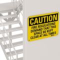 Perimeter Safety Signs For Fire Lanes & Equipment