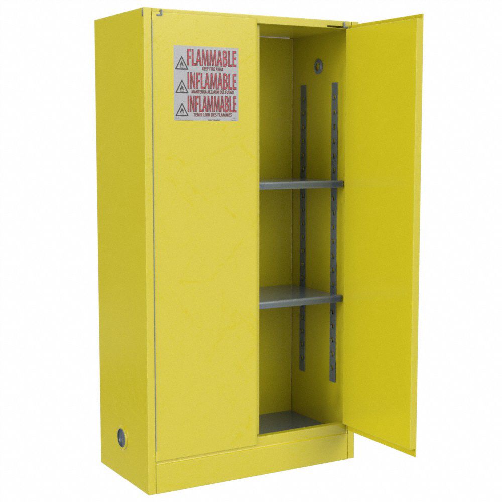 Asecos Safety Storage Cabinet, 30 Min fire resistant, 3 Shelves, 1 Door