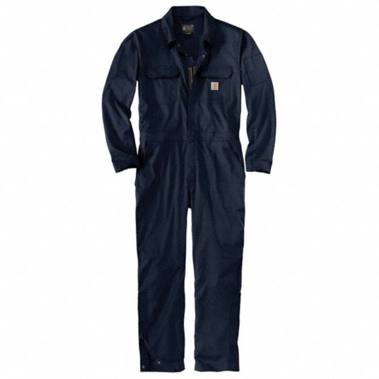 CARHARTT, S ( 30 in x 36 in ), Navy, Canvas Coveralls - 795HN9