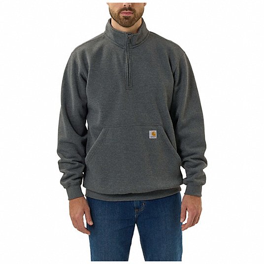 CARHARTT Mock Neck Quarter Zip Sweatshirt - 795JK9|105294-CRHSREG ...