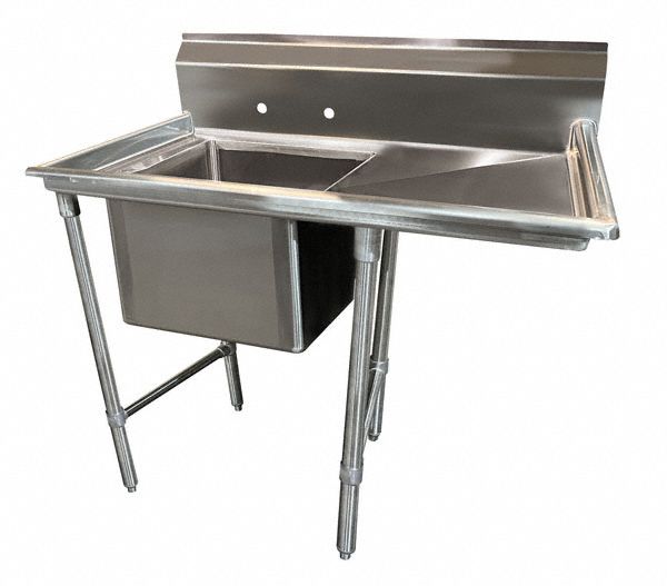 Scullery Sink 55 x32 x42 Silver