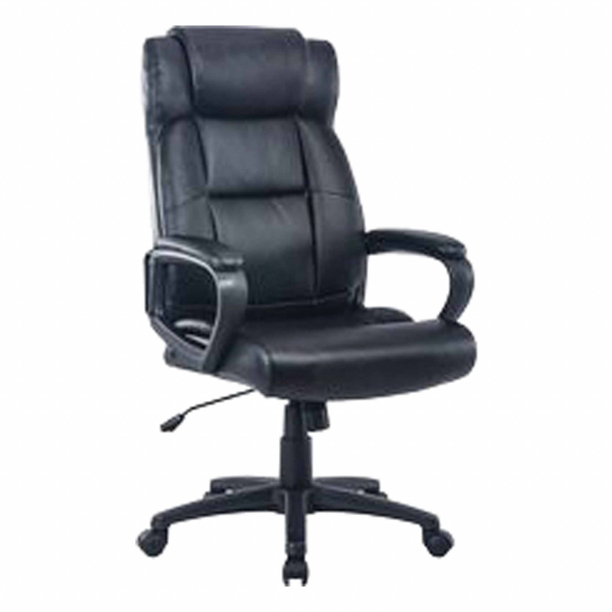 Executive Office Chair Black Leather