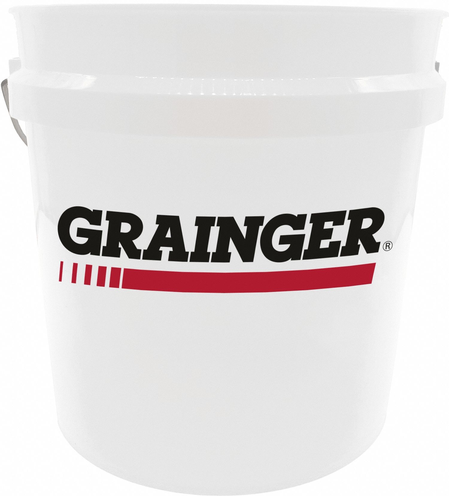 Storage Pail: 2 gal, Open Head, Plastic, 9 1/4 in 9 1/4 in, 9 1/2 in Overall Ht, Round