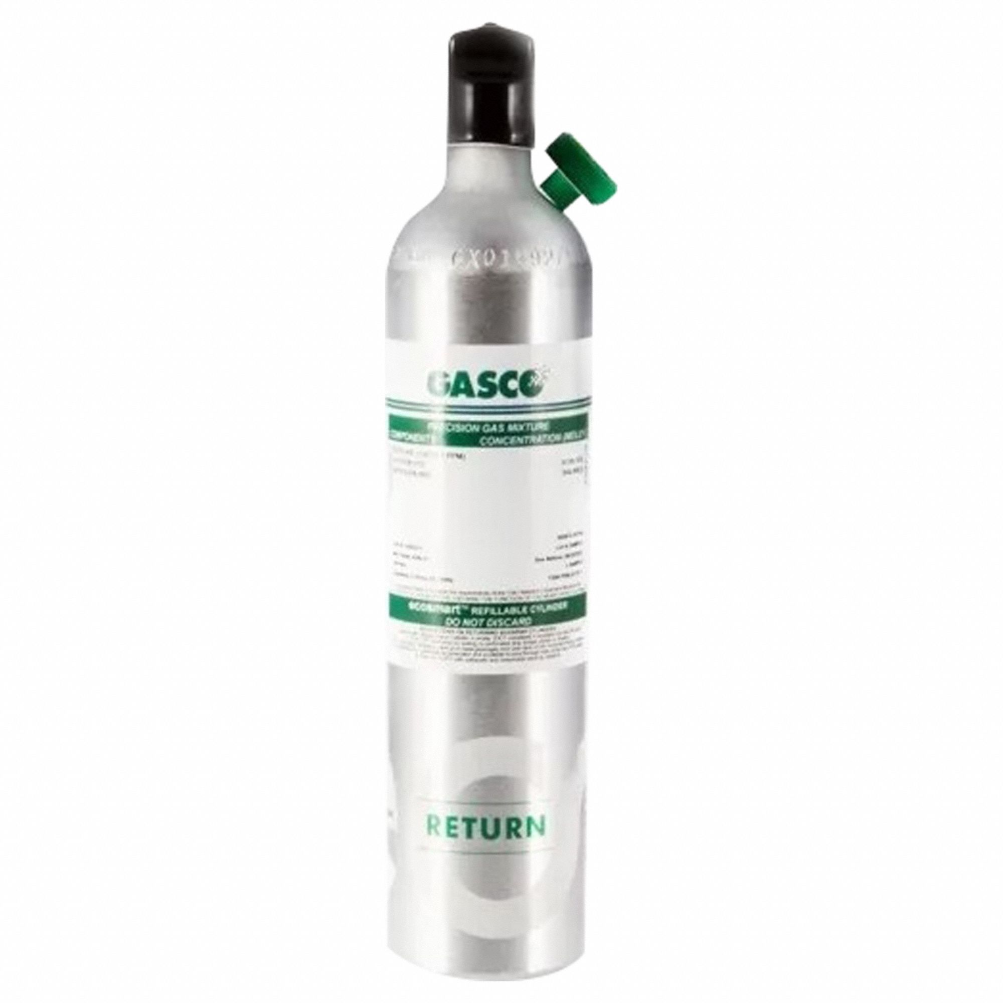 Calibration Gas: Air/Nitrogen, Refillable, CH4, Calibration Gas, 105 L Cylinder Capacity, C-10