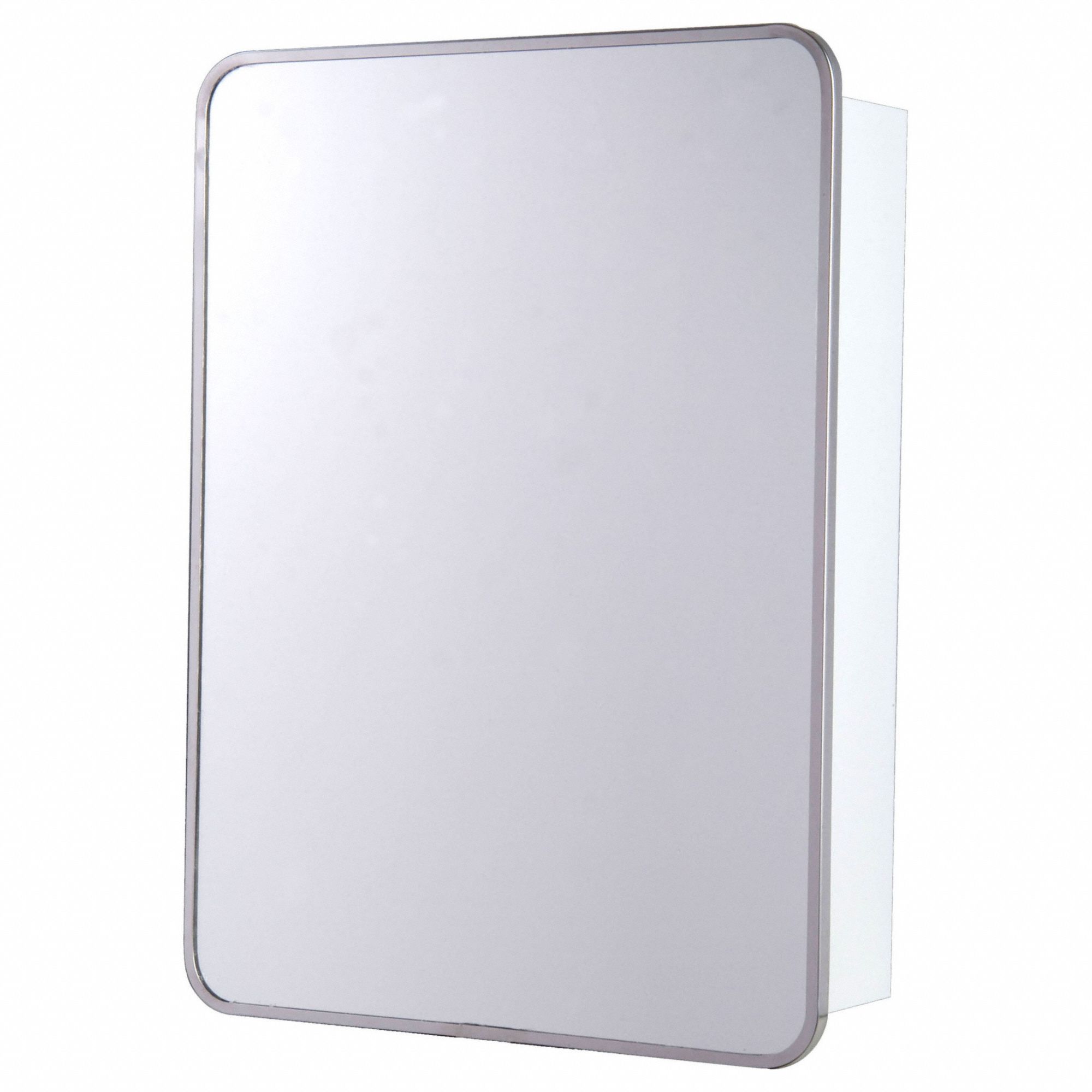 Medicine Cabinet: Rectangular, 22 in x 16 in x 4 3/4 in, Glass, Rust Resistant