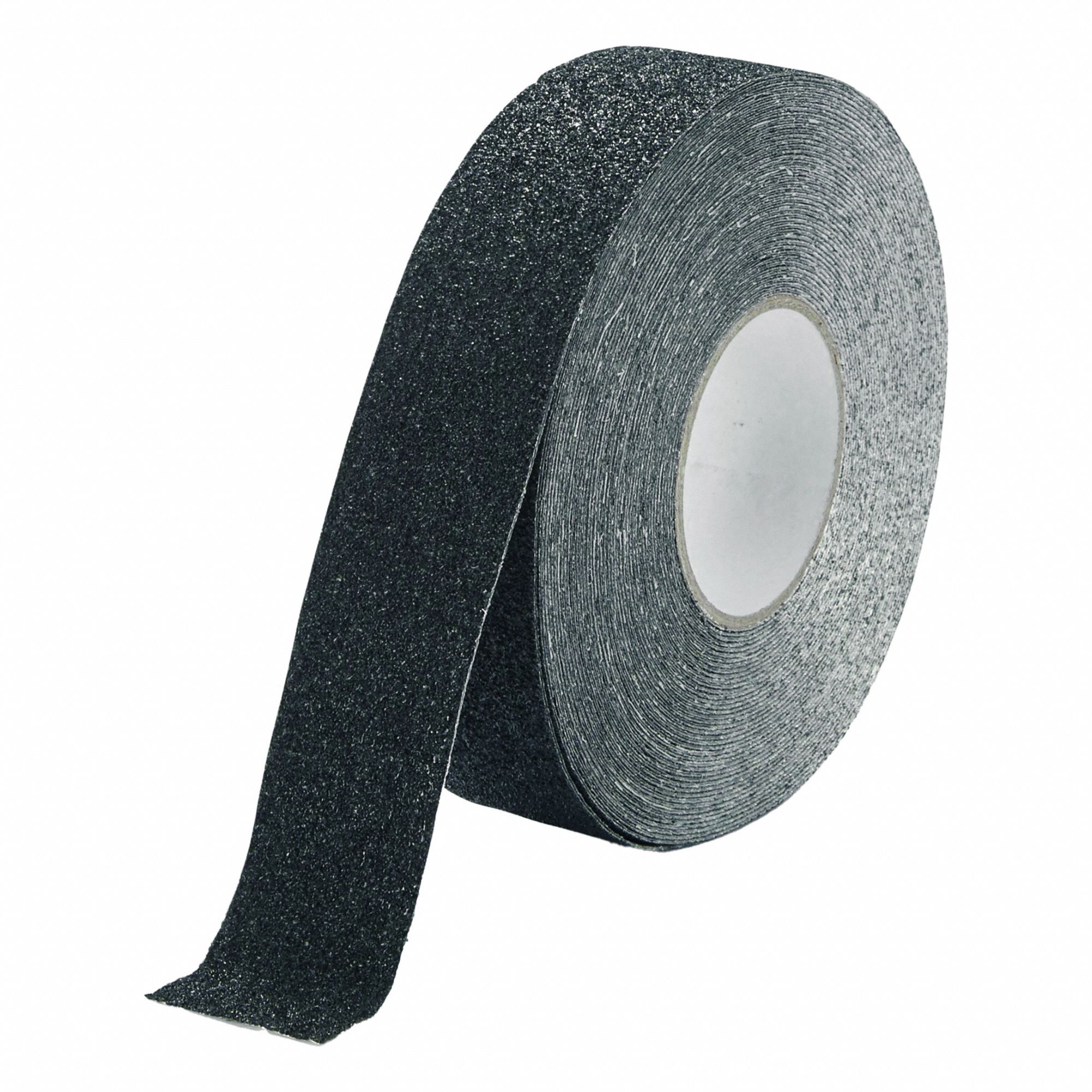 Anti-Slip Tape: Extra-Coarse Abrasive, 36 Grit Size, Solid, Black, 2 in x 49 13/64 ft, DURALINE