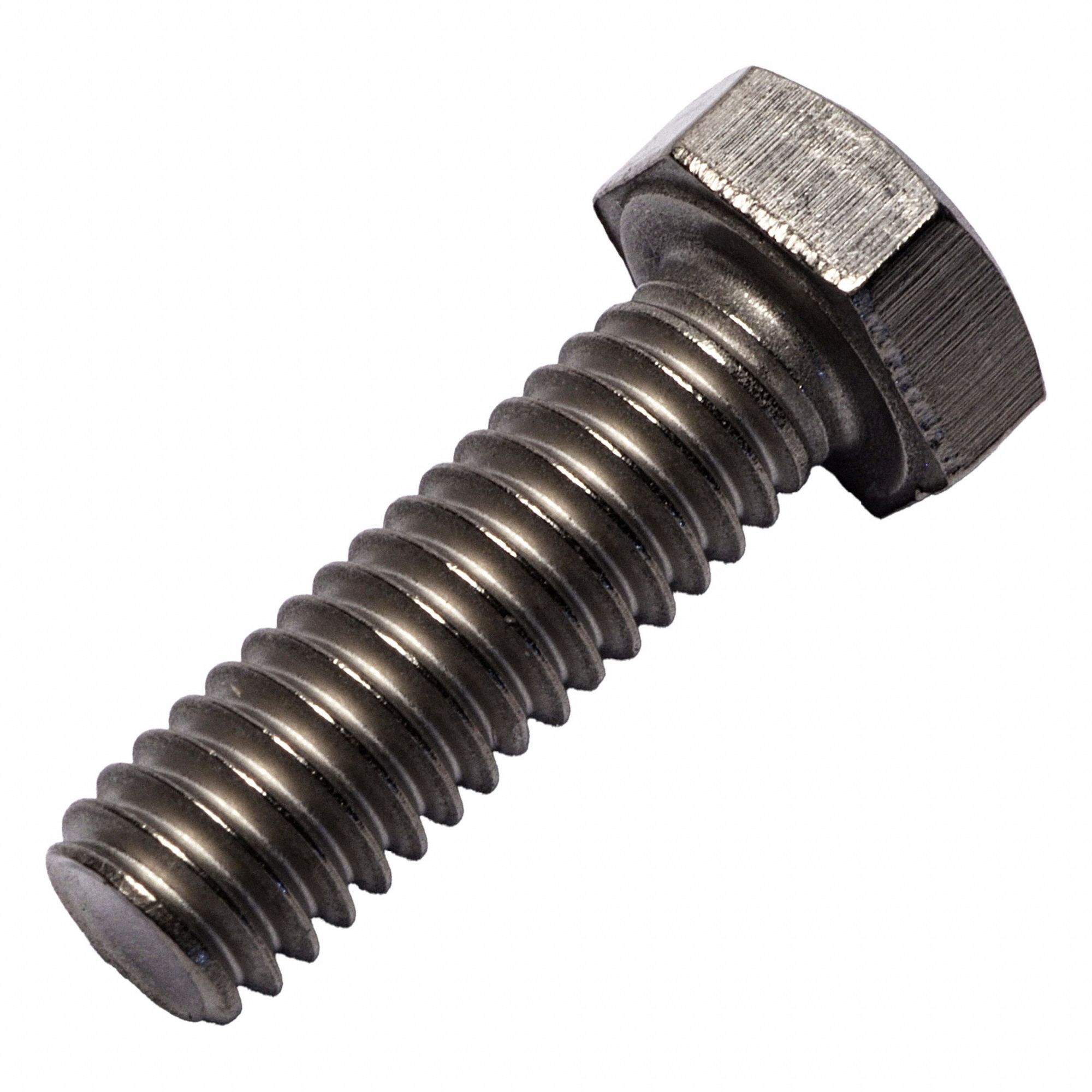Hex Head Cap Screw: Titanium, Grade 2, Plain, 5/16"-18, UNC, 1 in lg, Fully Threaded, 1/2 in Head Wd