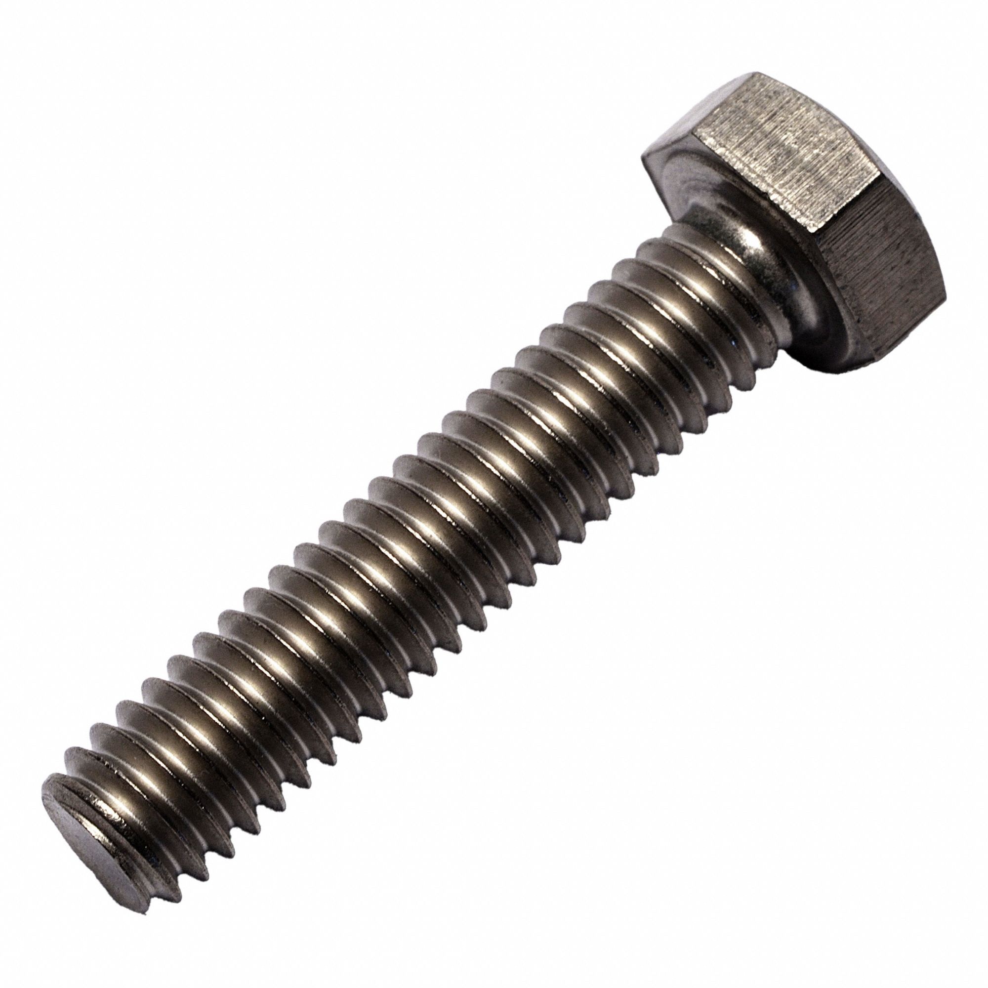 Hex Head Cap Screw: Titanium, Grade 2, Plain, 5/16"-18, UNC, 1 1/2 in lg, Fully Threaded, Inch