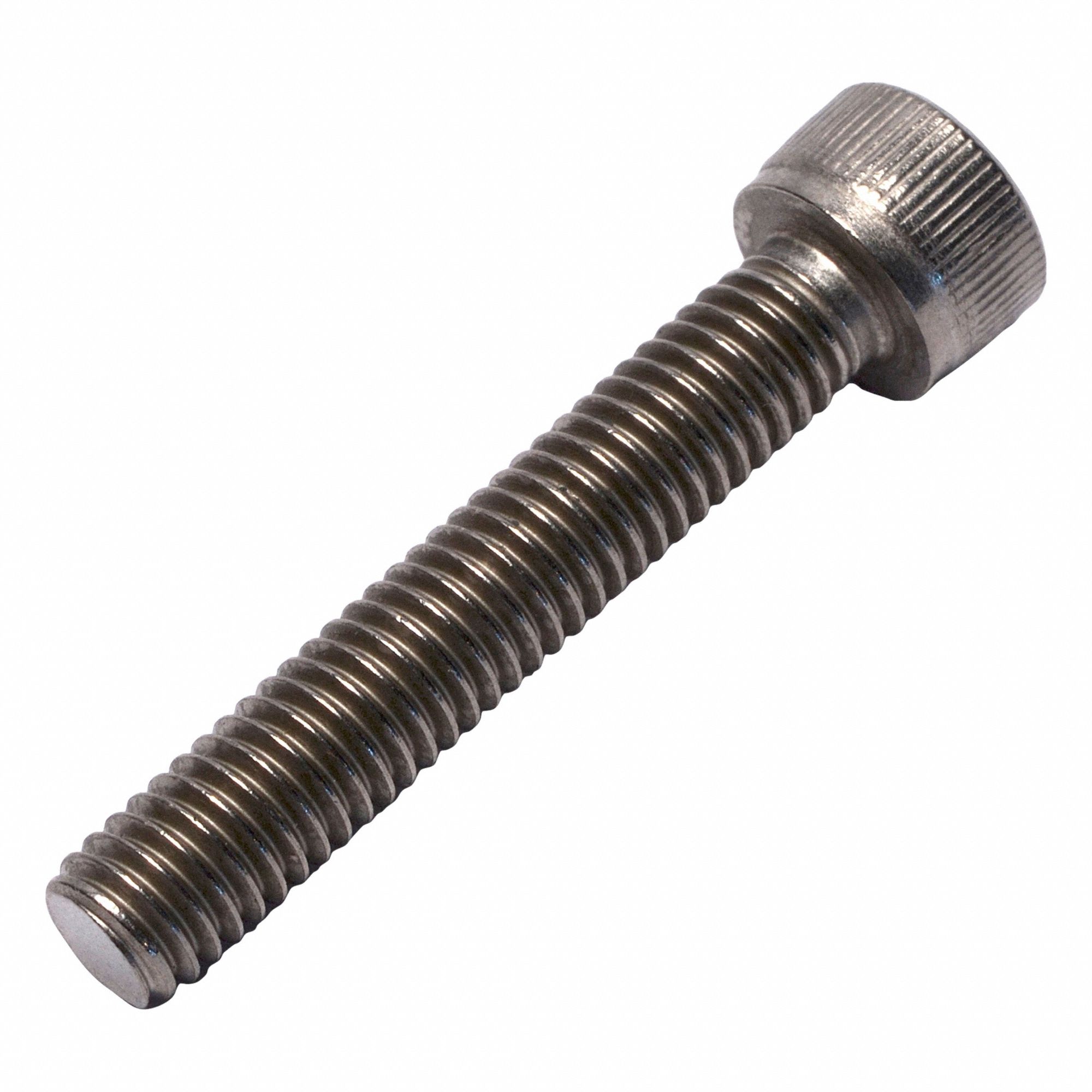 Socket Head Cap Screw: M6x1.00 Thread Size, 35 mm Lg, Std, Plain, Titanium, Grade 2, 6 mm Head Ht