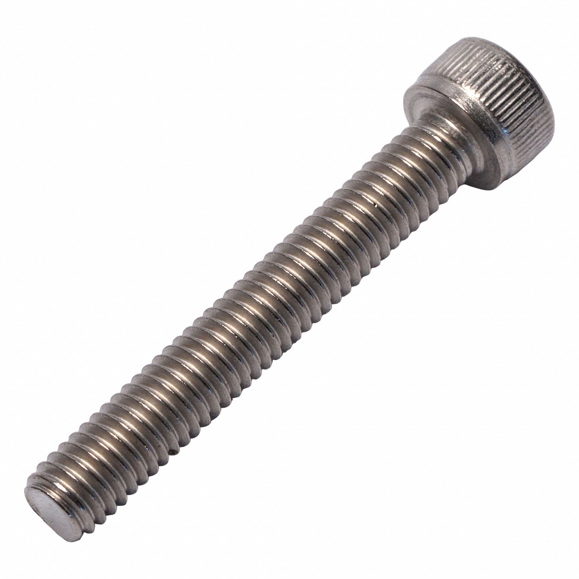 Socket Head Cap Screw: M6x1.00 Thread Size, 40 mm Lg, Std, Plain, Titanium, Grade 2, 6 mm Head Ht