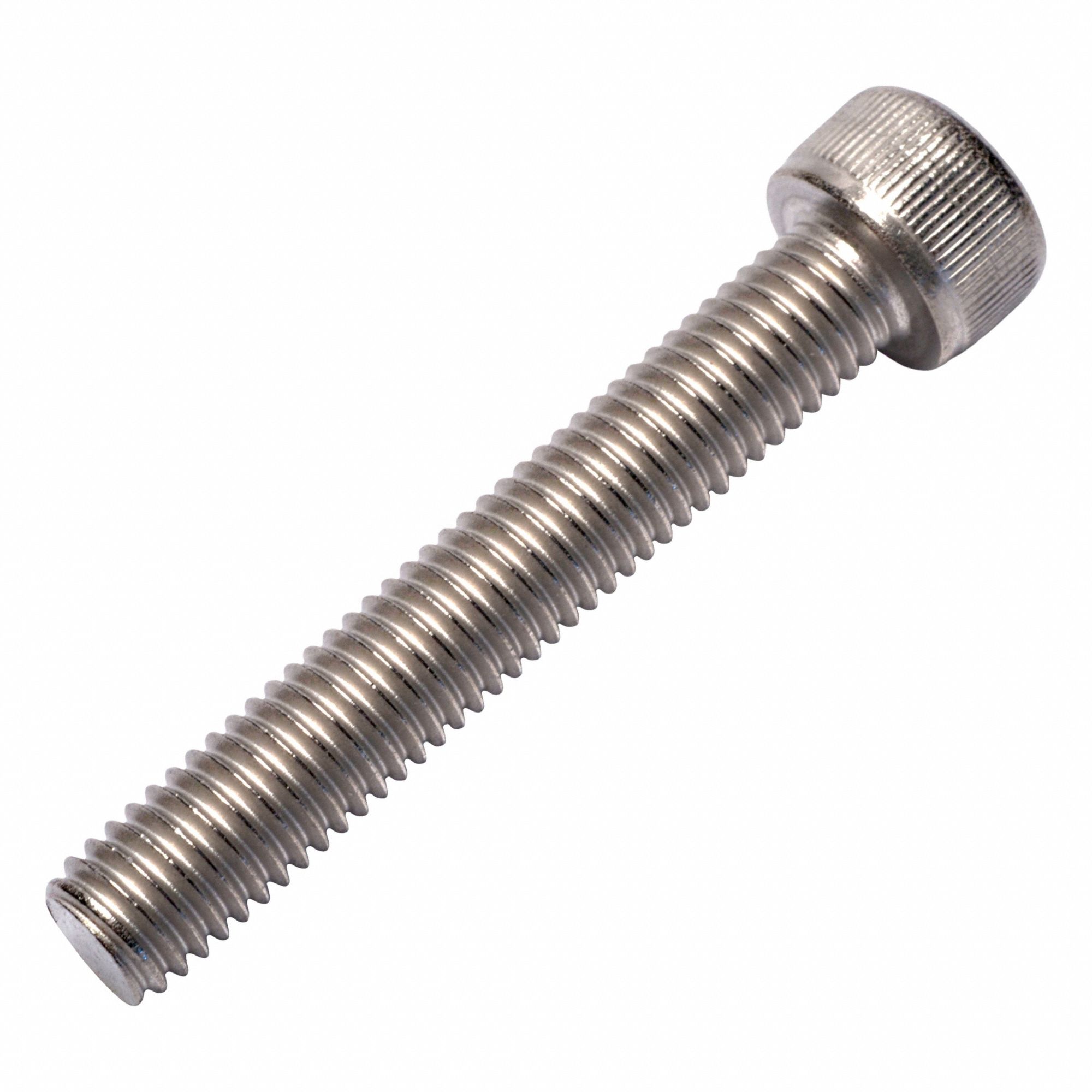 Socket Head Cap Screw: M8x1.25 Thread Size, 50 mm Lg, Std, Plain, Titanium, Grade 2, 8 mm Head Ht