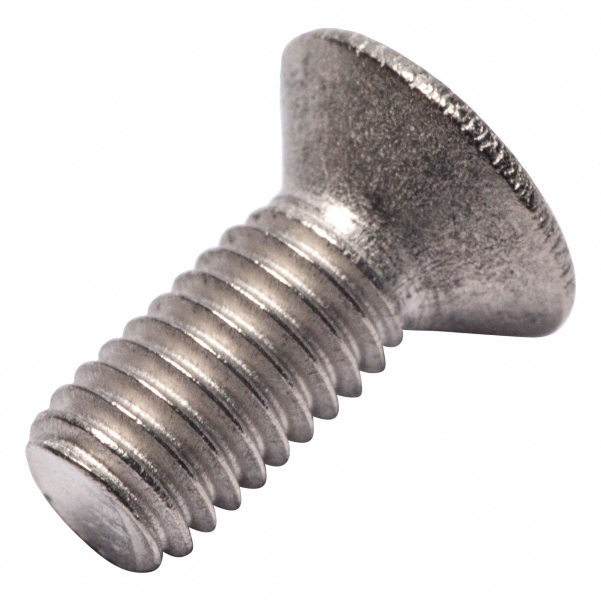 Machine Screw: M5x0.80 Thread Size, 12 mm Lg, Grade 2, Titanium, Plain, Flat, Phillips