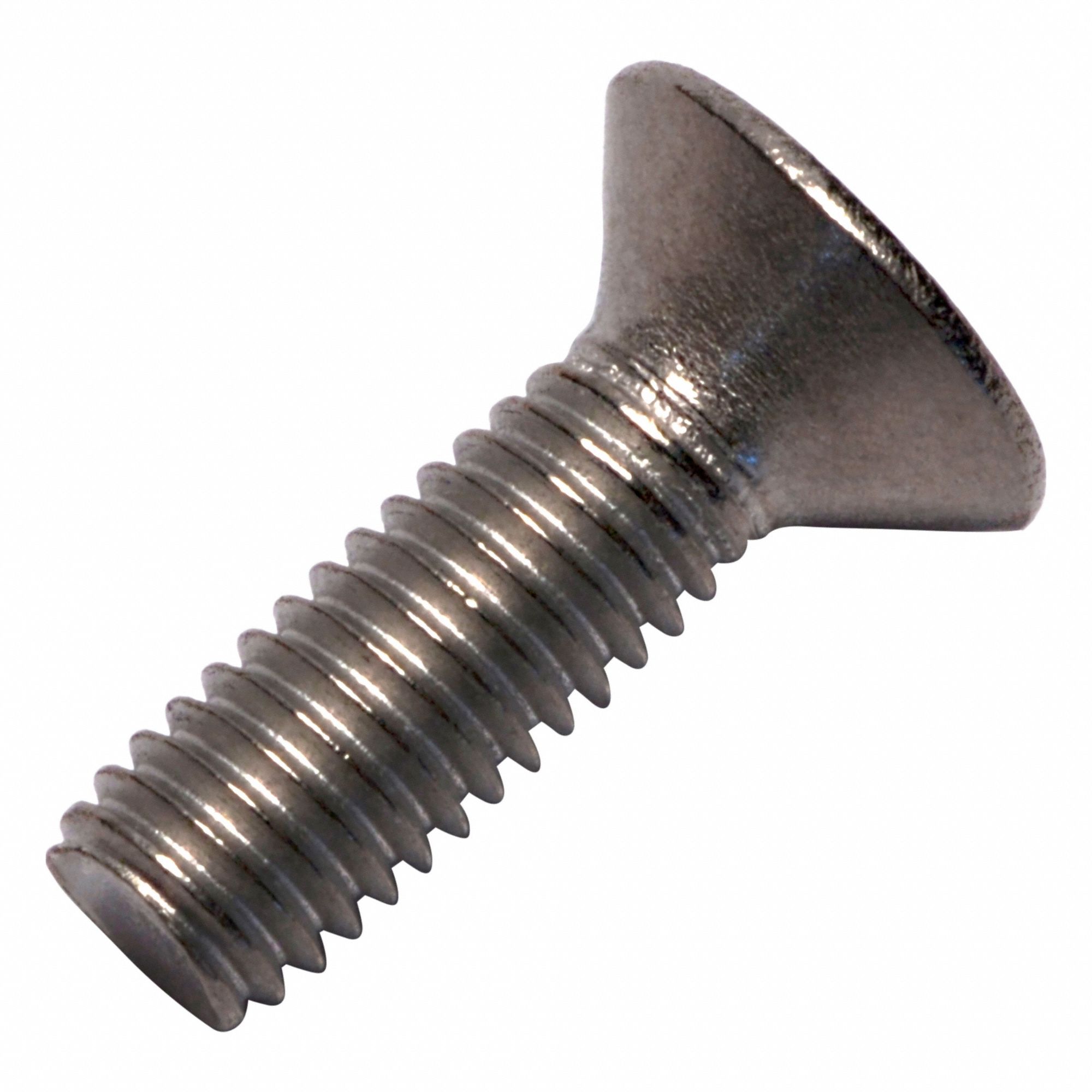 Machine Screw: M5x0.80 Thread Size, 16 mm Lg, Grade 2, Titanium, Plain, Flat, Phillips