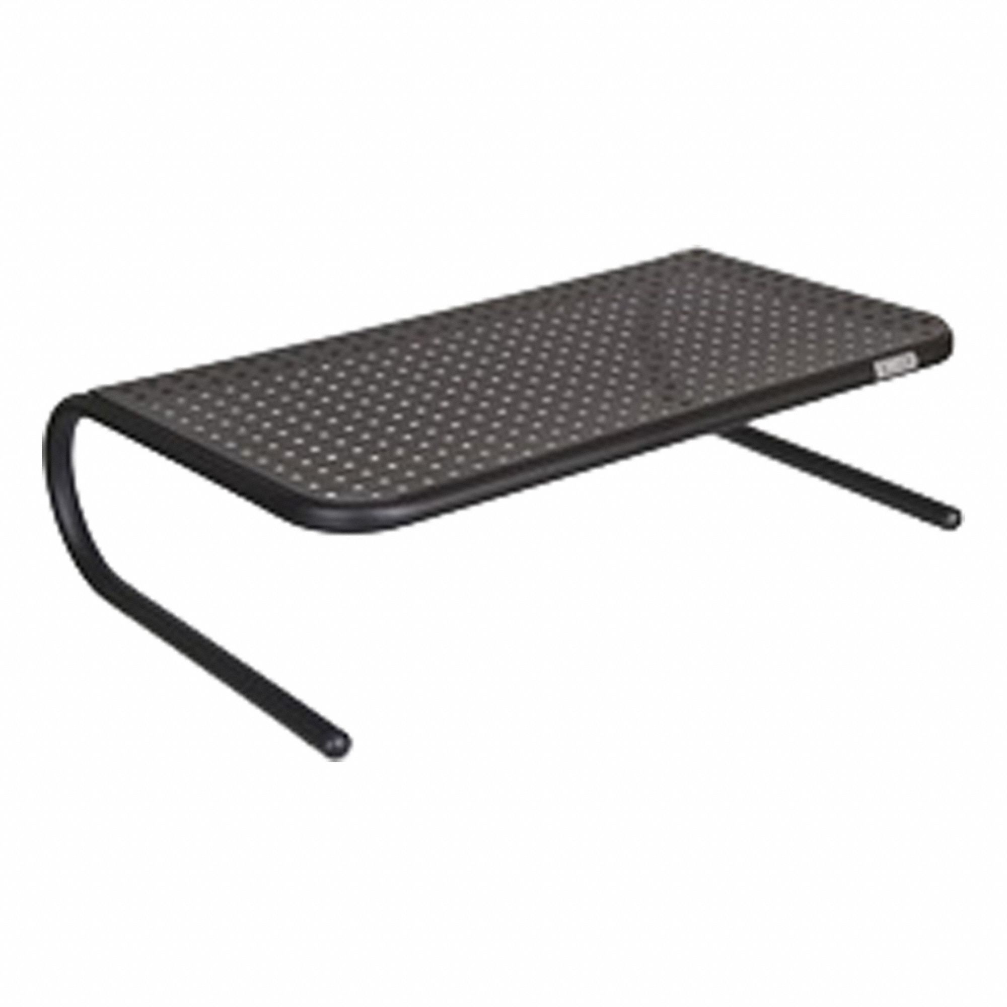 Tabletop Stand: Black, 18 1/2 in Overall Wd, Steel, 50 lb Wt Capacity