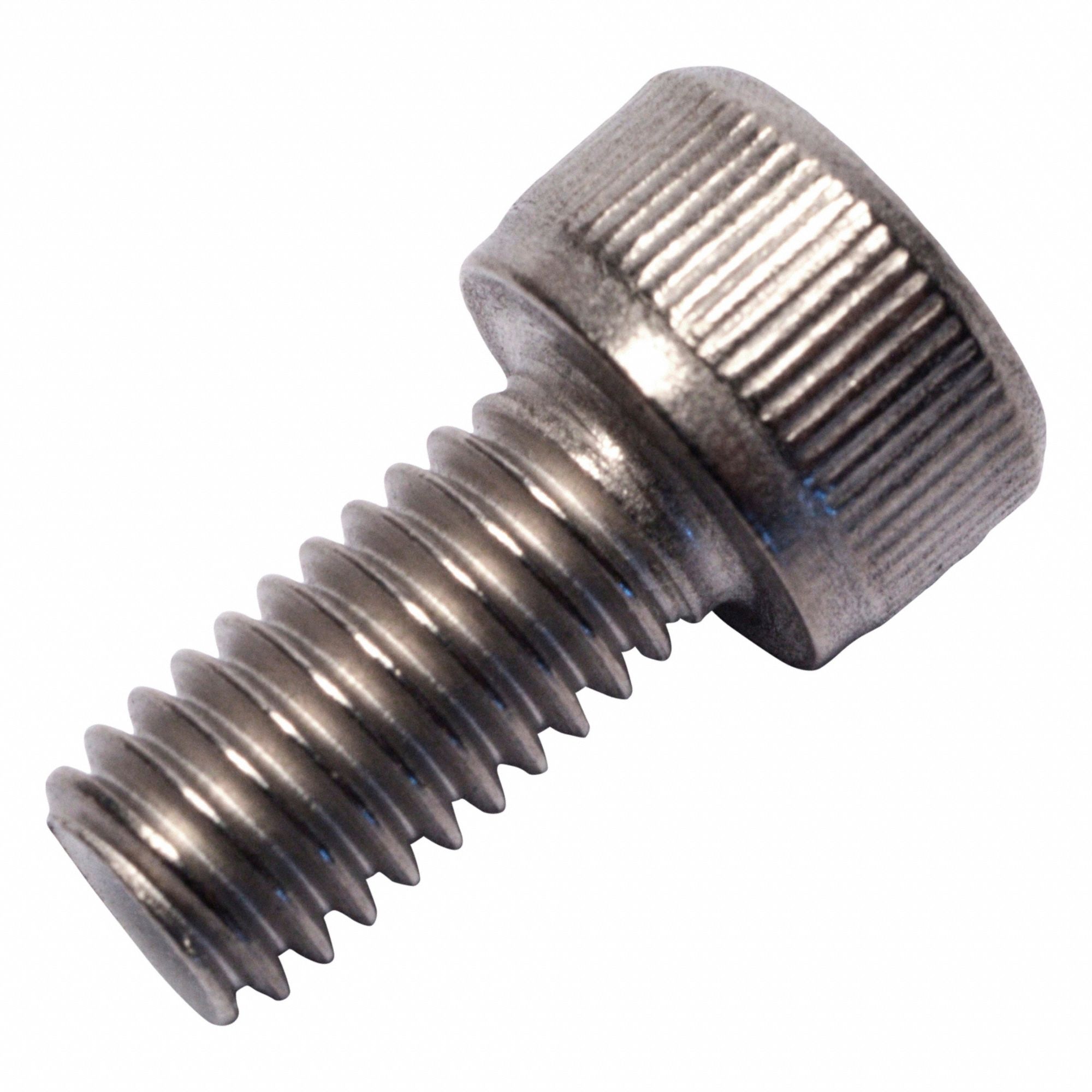 Socket Head Cap Screw: M6x1.00 Thread Size, 12 mm Lg, Std, Plain, Titanium, Grade 2, 6 mm Head Ht
