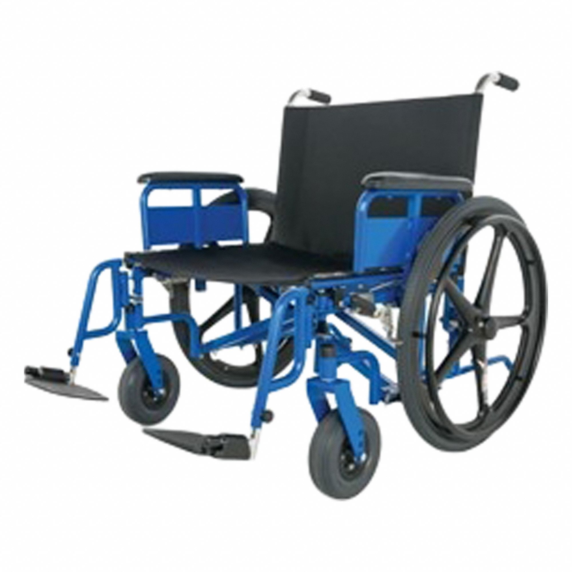 Wheelchair: 650 lb Wt Capacity, 26 in Seat Wd, 20 in Seat Dp, Vinyl, 36 in Back Ht, Vinyl