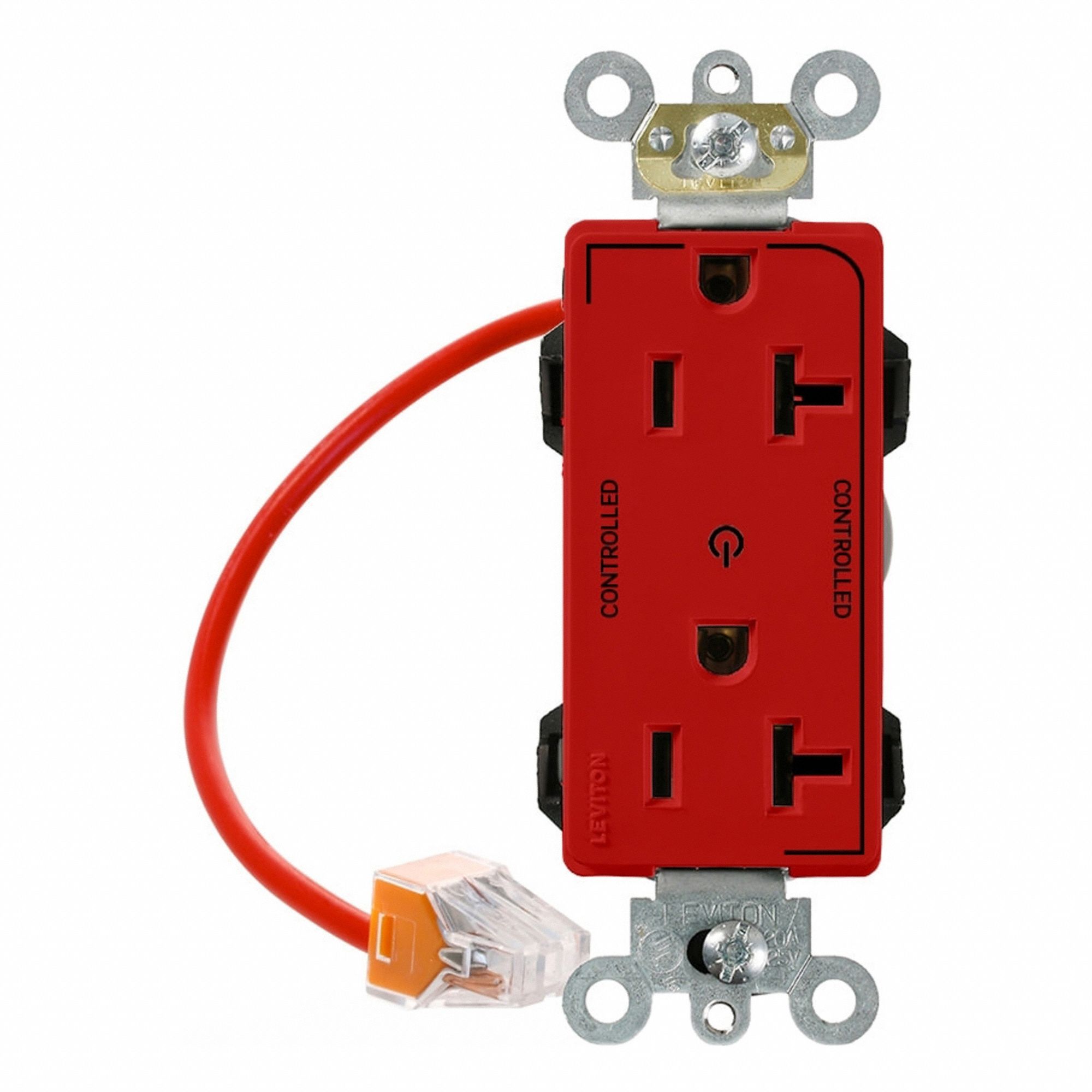 Lev-Lok DPl Dup 20A 125V 2MCtrl Red