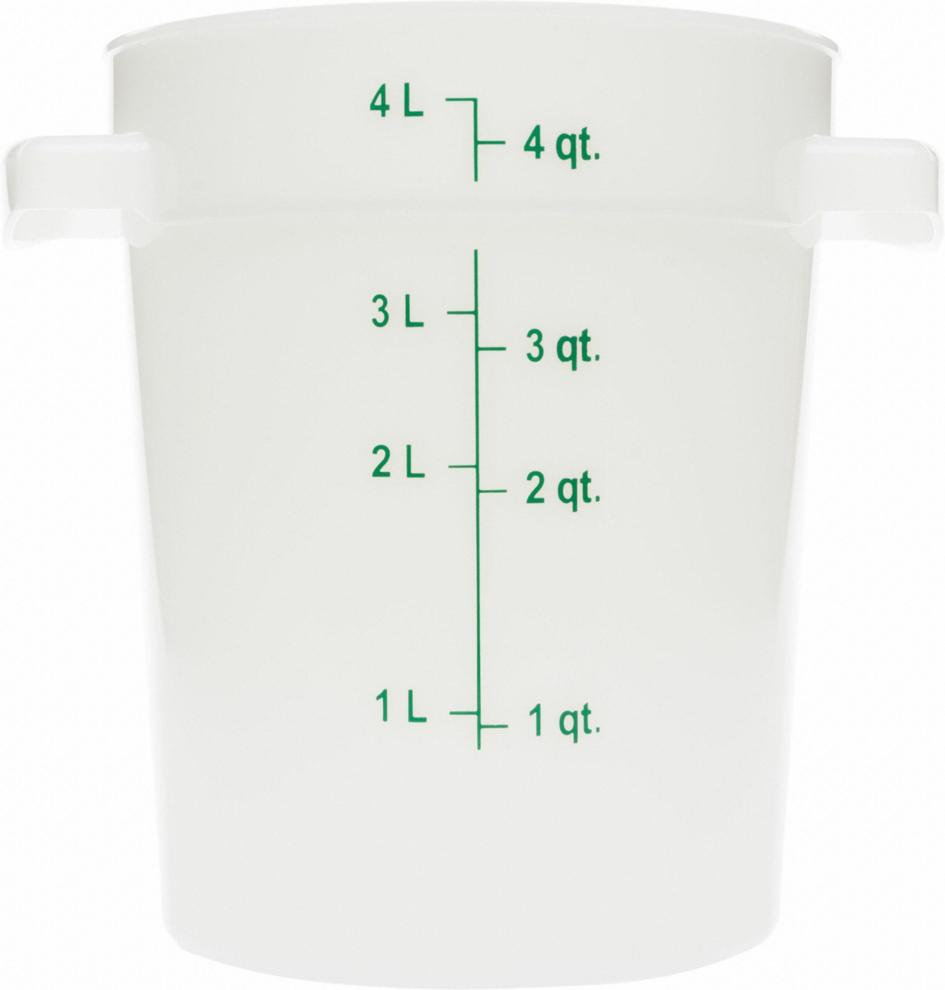 Food Storage Container Color White 4 qt