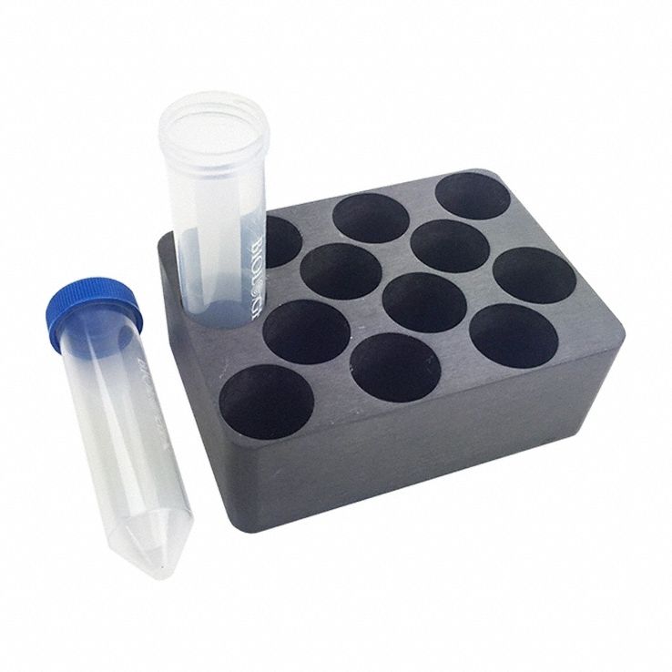 Centrifuge Block: 2 in Overall Ht, 5 1/2 in Overall Lg, 4 in Overall Wd, Evaporator